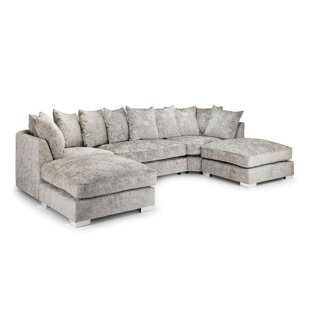 BISHOP U SHAPE SOFA SCATTER BACK TRUFFLE