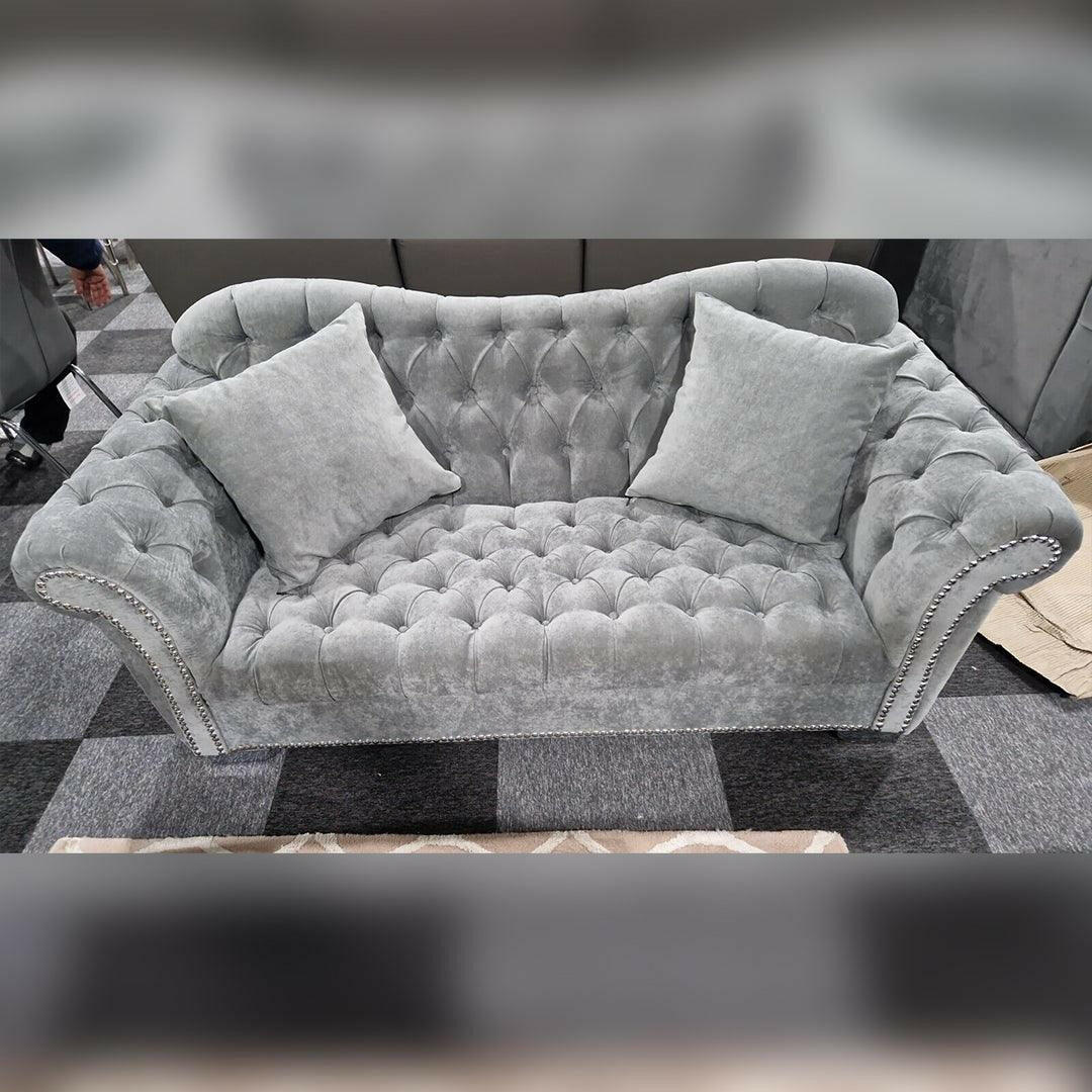 ELEGANCE CHESTERFIELD SOFA 3+2 GREY
