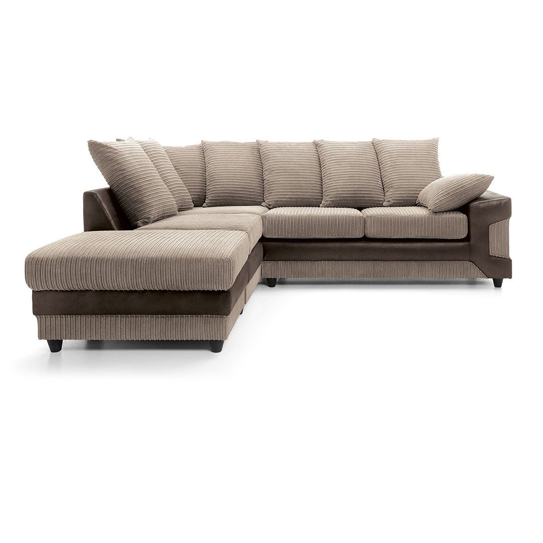 DINO CORNER SOFA BEIGE AND BROWN