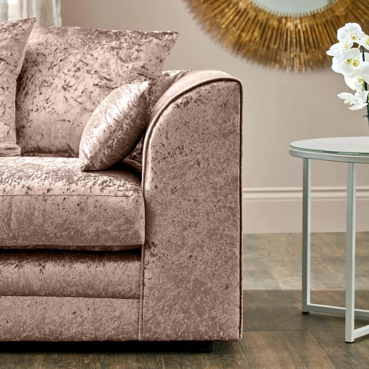 DYLAN CRUSHED VELVET 3+2 SEATER SOFA