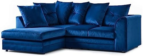 PLUSH VELVET CORNER SOFA