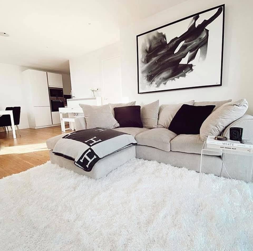 PLUSH VELVET CORNER SOFA