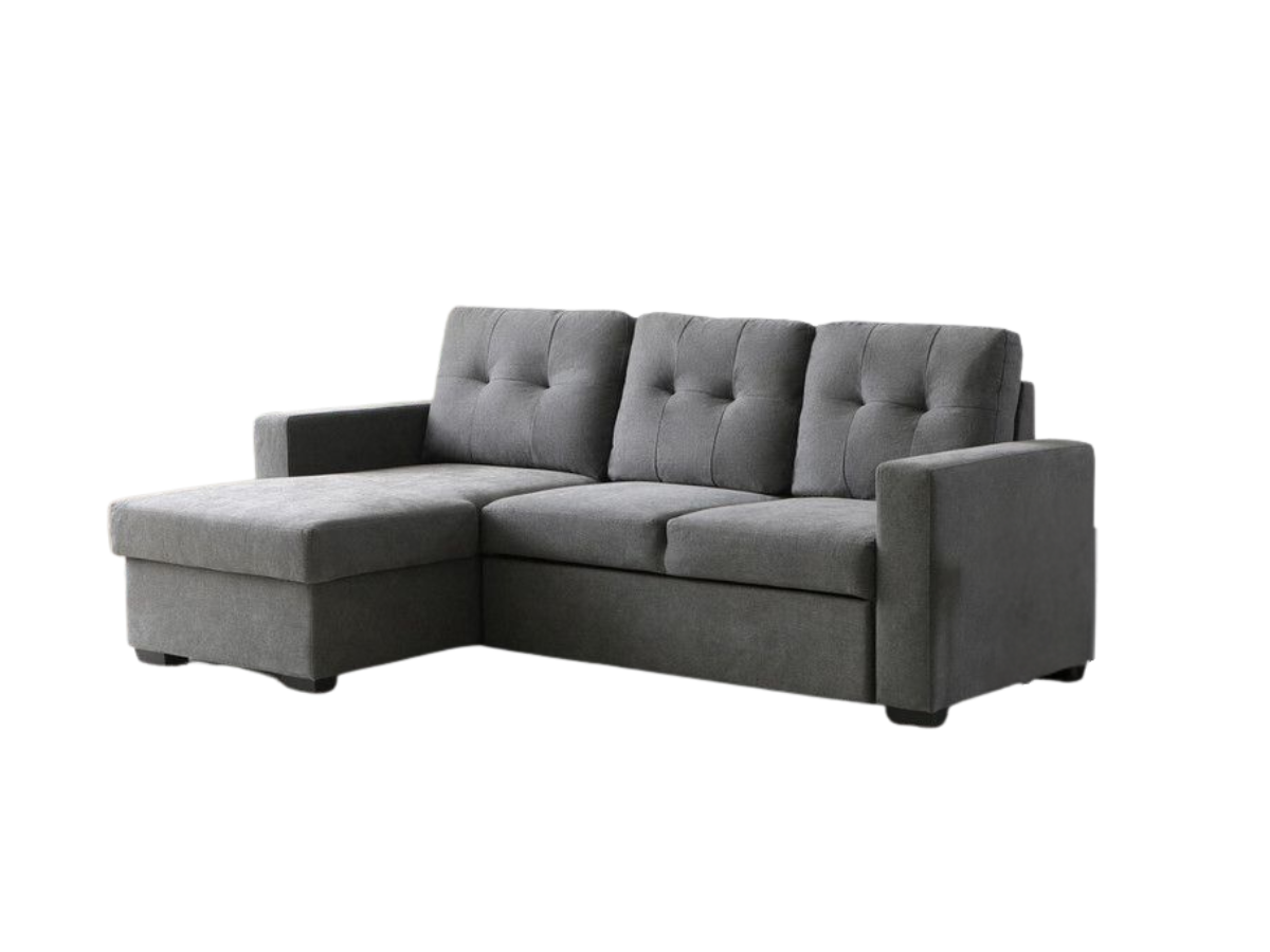 Francesca L Shape Sofa Bed Grey With Storage