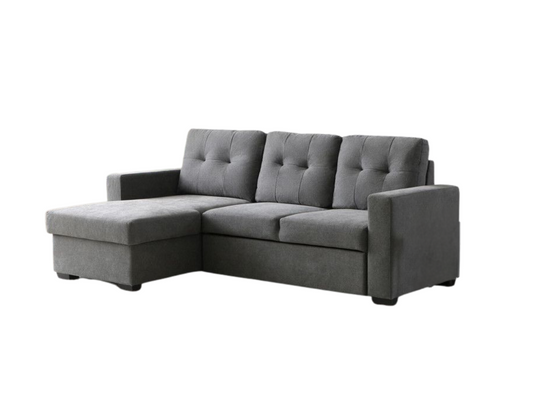 Francesca L Shape Sofa Bed Grey With Storage