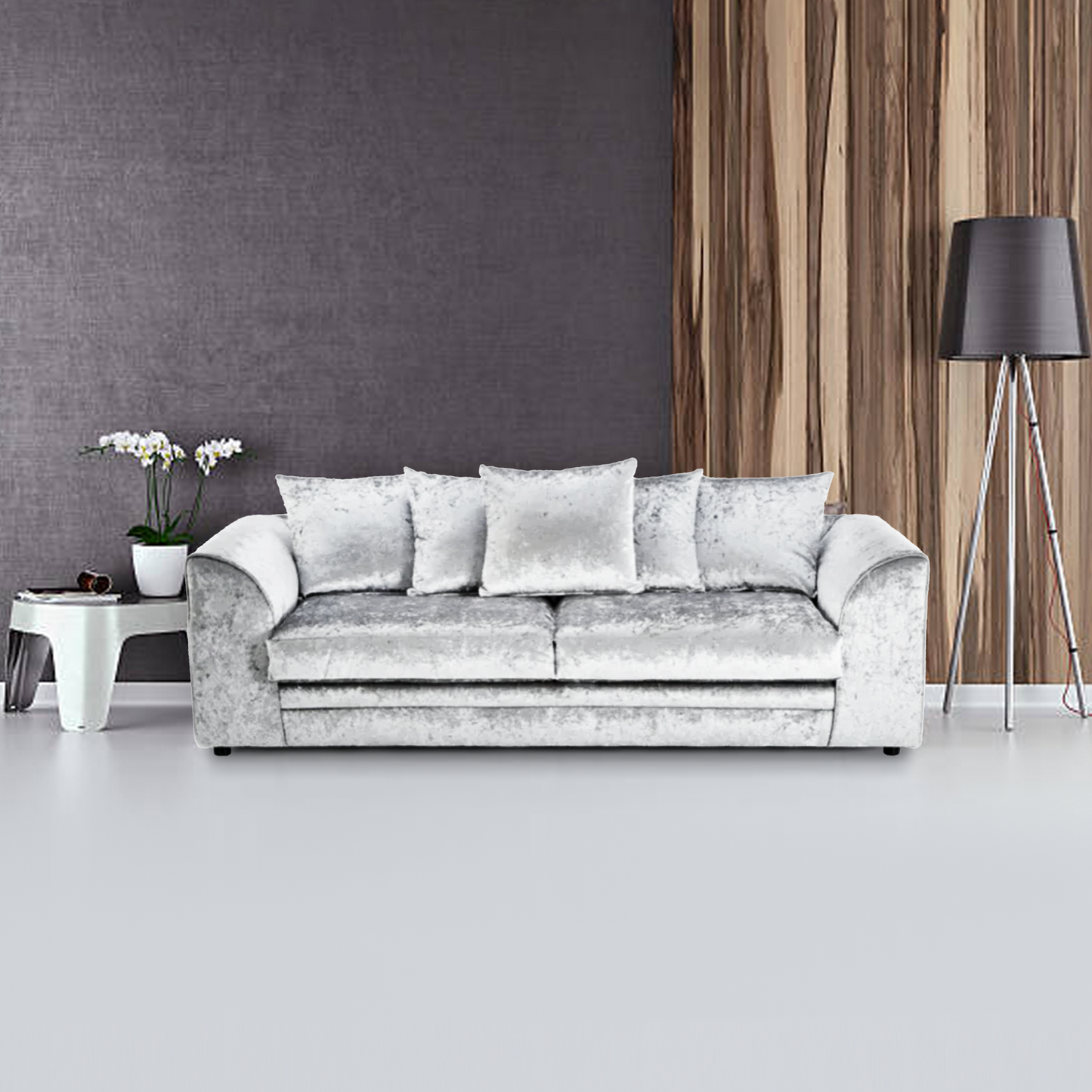 DYLAN CRUSH VELVET 3 SEATER SOFA