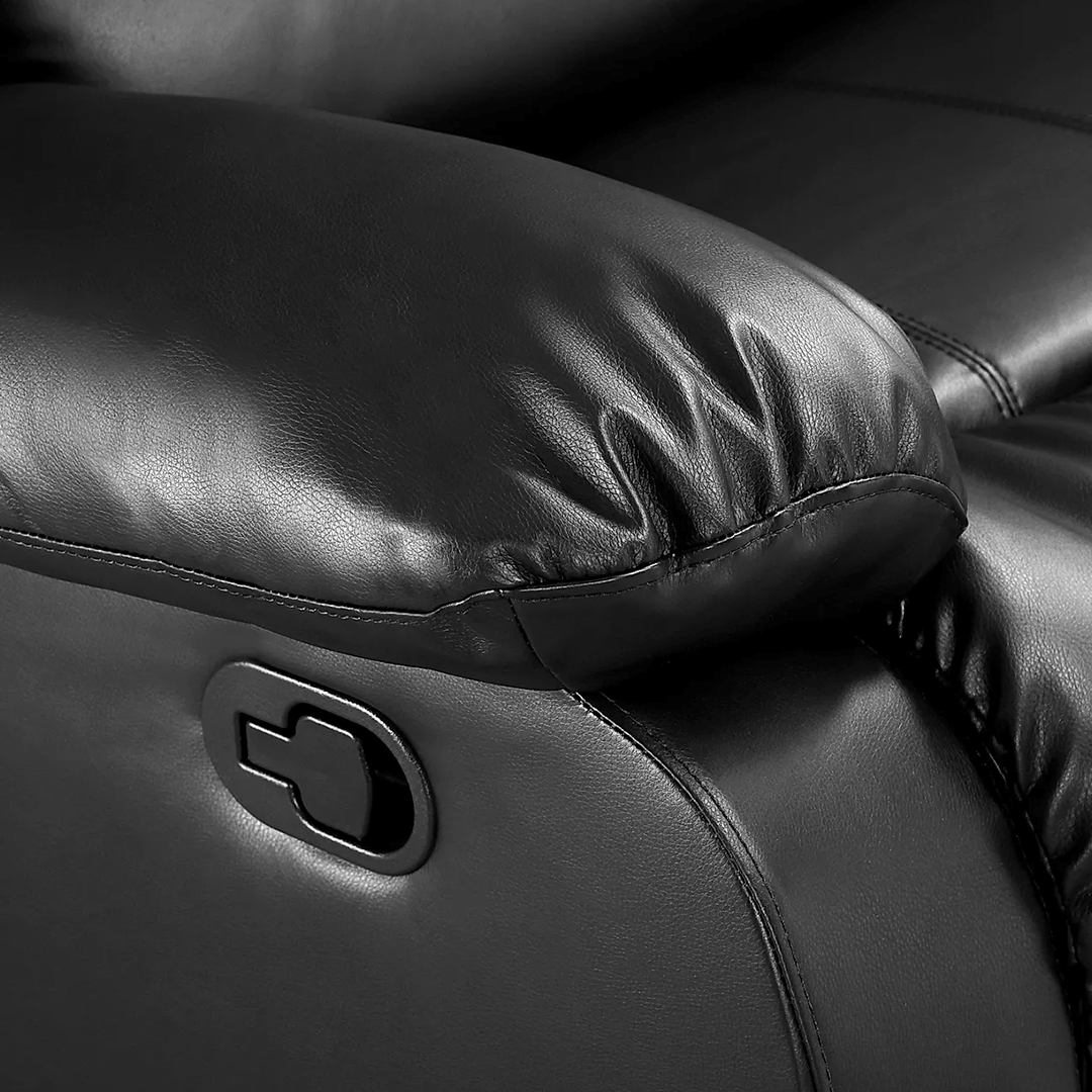 ROMA LEATHER RECLINER CORNER SOFA