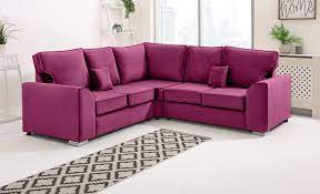 PLUSH VELVET LARGE CORNER SOFA WITH DUAL ARMREST